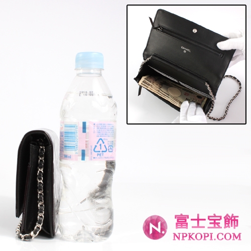 シャネル CHANEL カメリア エナメル ショルダーバッグ ブラック＆シルバー A47421AAZW 【2012年新作】